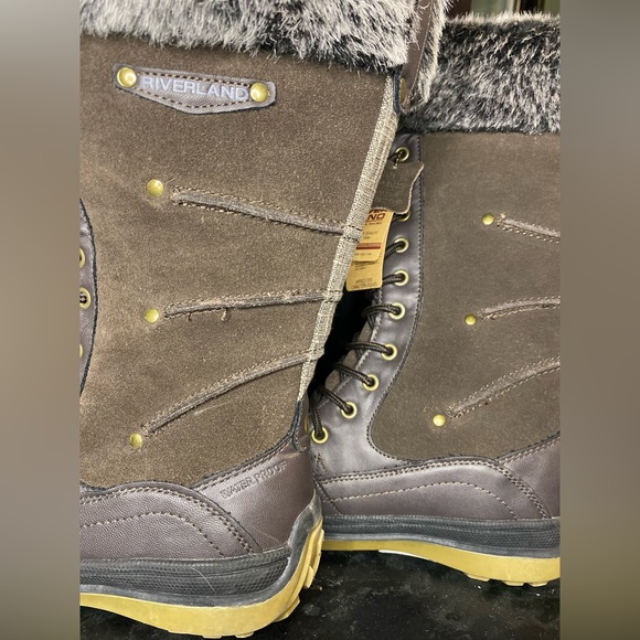 Riverland Boots|size 7|Waterproof|Leather upper|Superior insulated 3M brand| - Picture 2 of 10